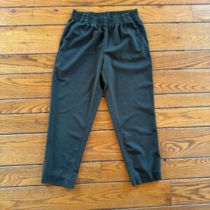 Olive Green Wool Joggers